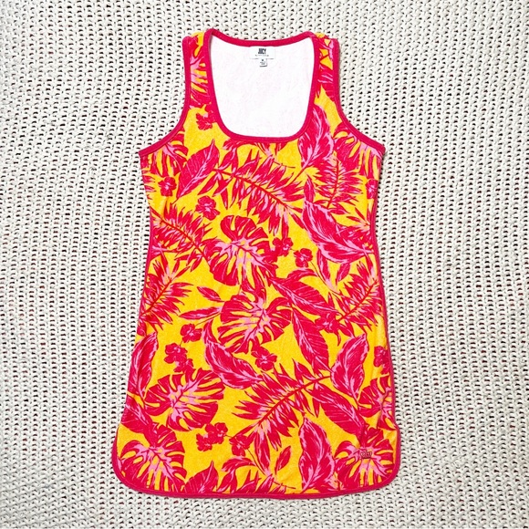 Juicy Couture Tropical Print Terrycloth Mini Dress M - Picture 2 of 9